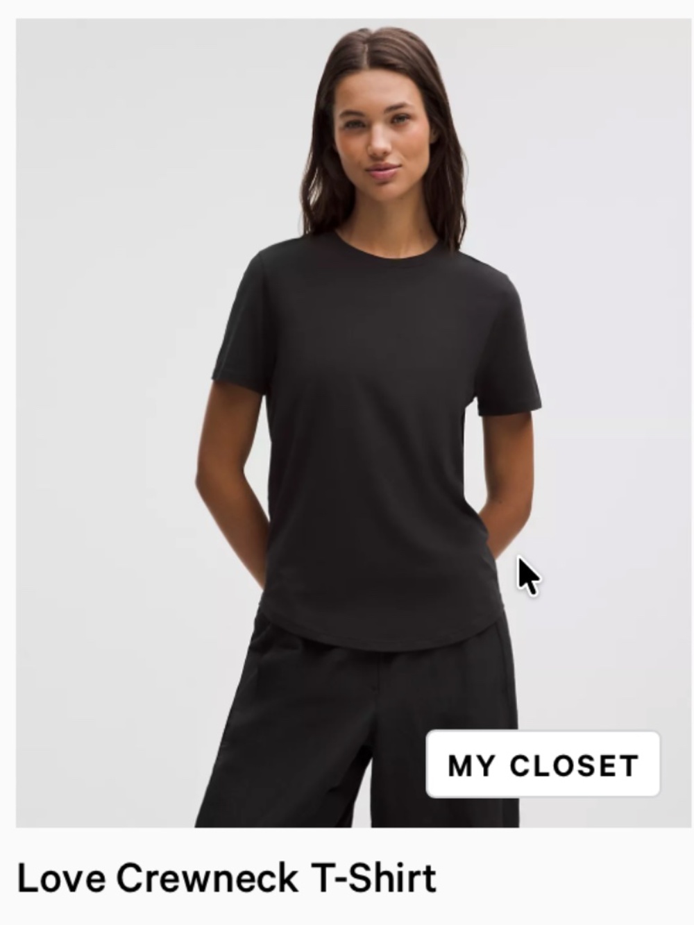 Love Crewneck T-Shirt Black